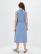 Платье-жакет голубое с пояском | 6010117 | фото 3