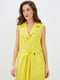 Платье-жакет желтое с пояском | 6010120 | фото 2