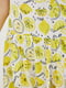 Платье А-силуэта желтое в принт | 6010127 | фото 4