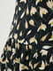 Сукня А-силуету чорна в квітковий принт | 6010128 | фото 4