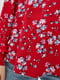 Блуза червона в квітковий принт | 6010129 | фото 4