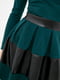 Платье А-силуэта зеленое | 6010785 | фото 4