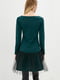 Сукня А-силуету темно-зелена | 6010792 | фото 3