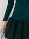 Сукня А-силуету темно-зелена | 6010792 | фото 4