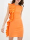 Платье-футляр оранжевое | 6010799