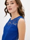 Платье коктейльное синее | 6010804 | фото 4