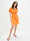 Платье А-силуэта оранжевое | 6010818 | фото 2