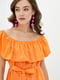 Сукня А-силуету помаранчева | 6010818 | фото 4