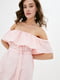Сукня А-силуету пудрового кольору | 6010819 | фото 4