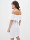 Платье А-силуэта белое | 6010820 | фото 3
