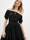 Платье А-силуэта черное | 6010836 | фото 2