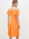 Платье А-силуэта оранжевое | 6010841 | фото 3