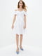 Платье А-силуэта белое | 6010843 | фото 2