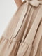 Платье А-силуэта бежевое | 6010844 | фото 4