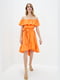 Платье А-силуэта оранжевое | 6010848 | фото 2