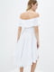 Платье А-силуэта белое | 6010850 | фото 3
