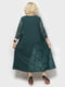 Сукня А-силуету зелена з візерунком | 6016207 | фото 2