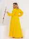 Платье А-силуэта желтое | 6019210 | фото 4