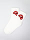 Шкарпетки білі з принтом | 5927867