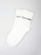 Носки белые с принтом | 5927882