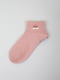 Шкарпетки короткі рожеві з принтом | 5927899