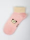 Шкарпетки короткі рожеві з принтом | 5927928