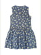 Сукня синя з квітковим принтом | 5928262 | фото 2