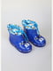 Сапоги резиновые синие с принтом | 6019878 | фото 5