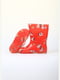 Сапоги резиновые красные с принтом | 6020186 | фото 5