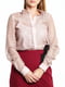 Блуза пудрового кольору з візерунком | 6020904