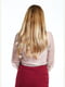 Блуза пудрового цвета с узором | 6020905 | фото 2