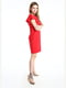 Платье А-силуэта красное | 6020920 | фото 3