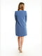 Платье А-силуэта серо-голубое | 6020923 | фото 2