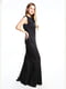 Платье черное с узором | 6020961 | фото 3