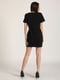 Платье-футболка черное с принтом | 6021014 | фото 2