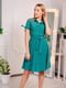 Сукня А-силуету зелена в смужку | 6023377 | фото 2