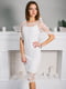 Сукня-футляр біла з мереживом | 6023368 | фото 2