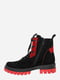 Ботинки черно-красные | 6024635 | фото 2