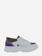 Кроссовки бело-фиолетовые | 6024728 | фото 4