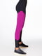 Легінси чорно-рожеві спортивні | 6025515 | фото 2