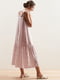 Сукня А-силуету рожева в зигзагоподібну смужку | 6027538 | фото 5