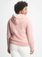 Толстовка светло-розовая с логотипом на подкладке из шерпы | 6028010 | фото 3
