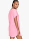 Платье домашнее розовое с принтом | 6028165 | фото 2
