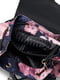 Рюкзак чорно-синій із квітковим принтом | 6028302 | фото 2