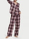 Пижама с начесом: рубашка и брюки | 6028322