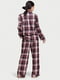 Пижама с начесом: рубашка и брюки | 6028322 | фото 2