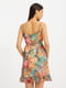 Платье А-силуэта в цветочный принт | 6030693 | фото 2