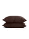 Комплект полуторного постельного белья Satin Black Chocolate-P 160х220 см | 6032430 | фото 3