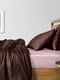 Комплект полуторного постельного белья Satin Chocolate Beige-S 160х220 см | 6032480 | фото 2