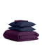 Комплект евро постельного белья Satin Violet Blue-P 200х220 см | 6032511